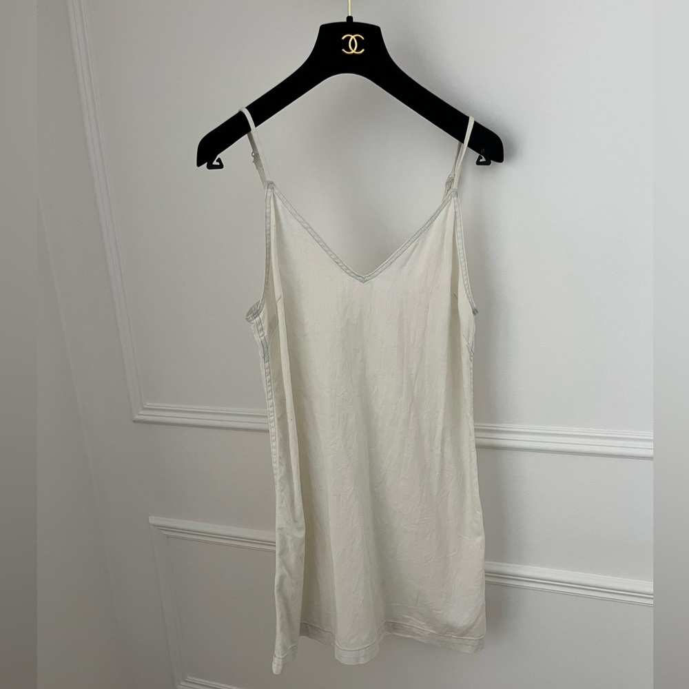 Wilfred Free Cream Cotton Slip Dress